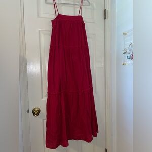 Red Maxi Summer Dress